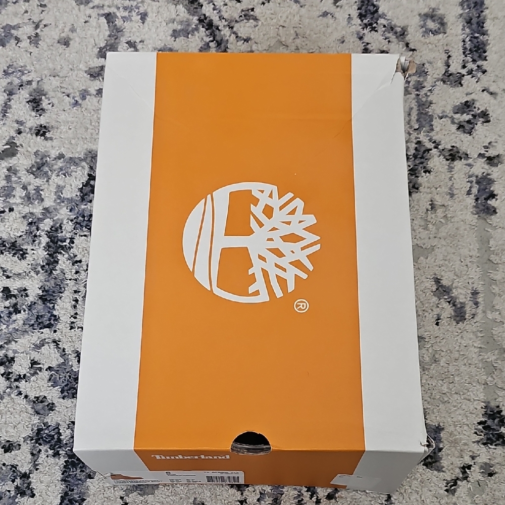 Timberland Box with Orange and White Design